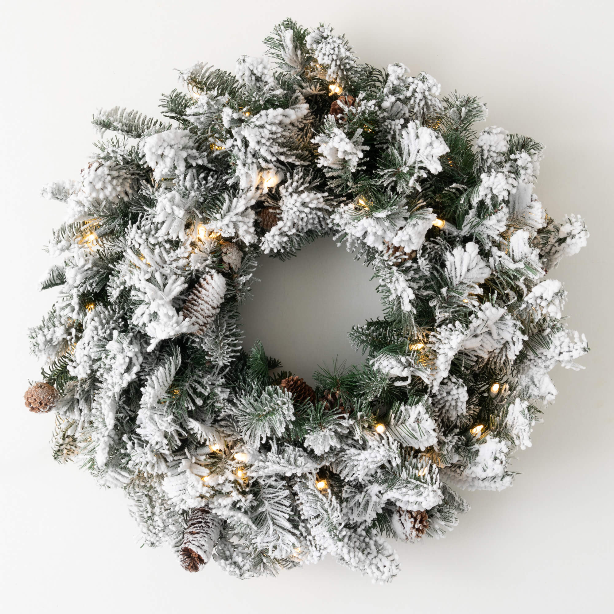 Winter pine wreath authentic with bells - frosted swag wreath - bell wreath - Christmas wreath