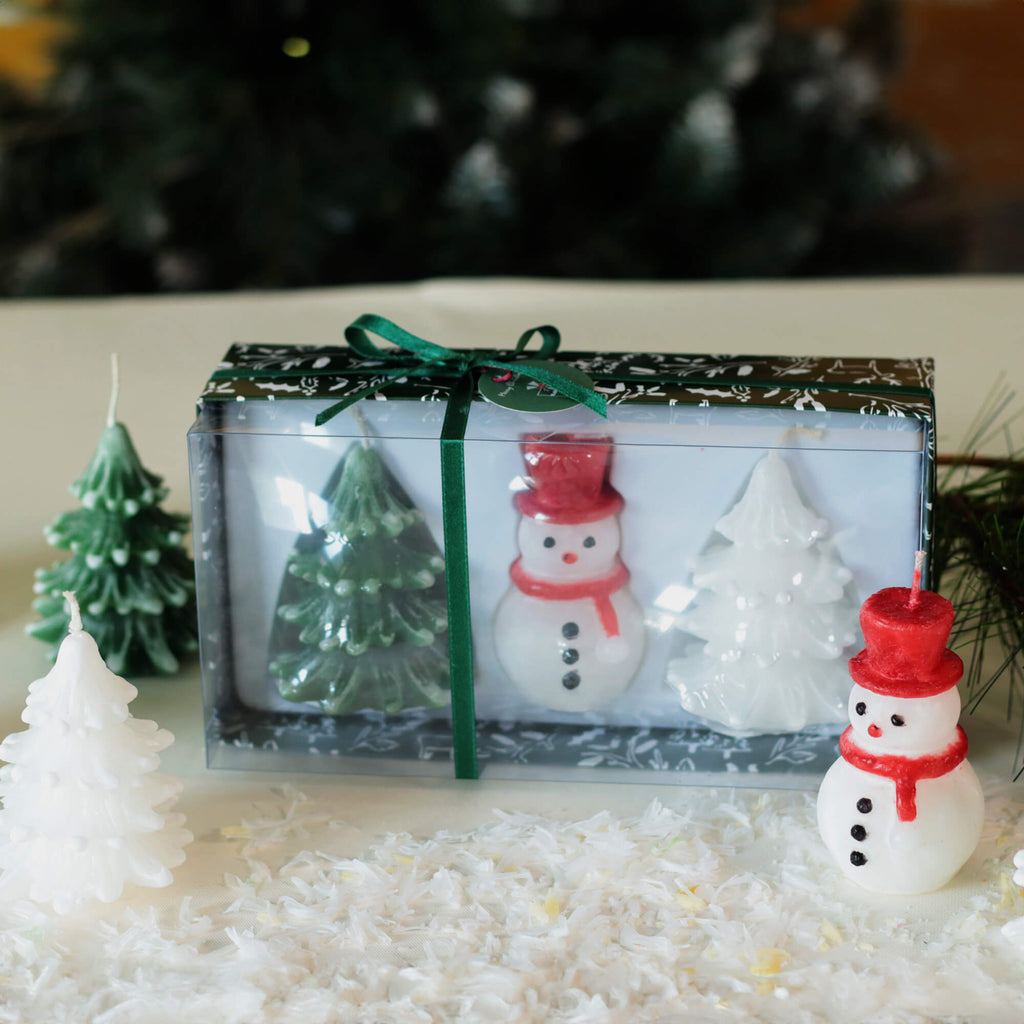 Holiday Snowman Tree Gift Set 