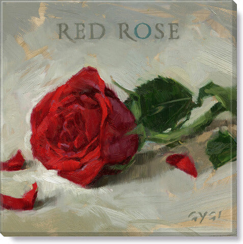 Red Rose Giclee Wall Art      