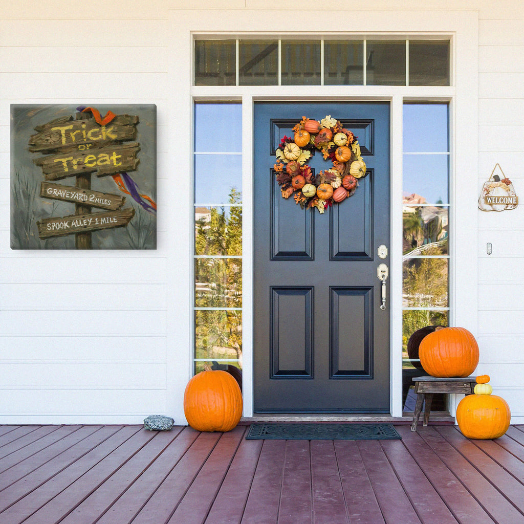 Trick Or Treat Sign Giclee Art