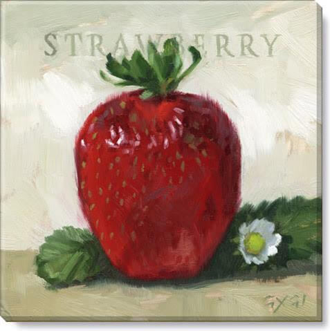 Strawberry Giclee Wall Art    