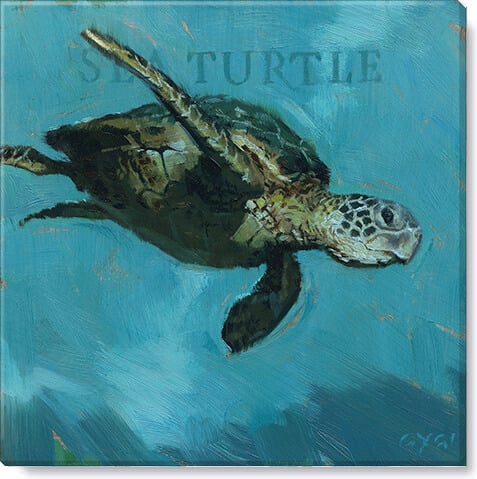 Sea Turtle Giclee Wall Art    