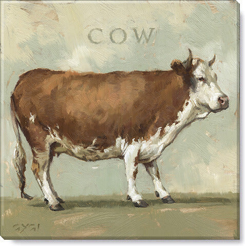 Pasture Cow Giclee Wall Art   