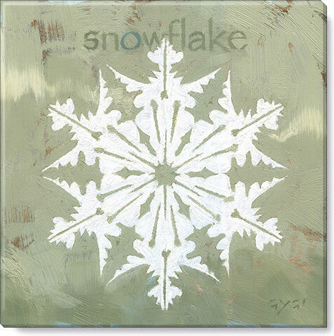 Winged Snowflake Giclee Wall A