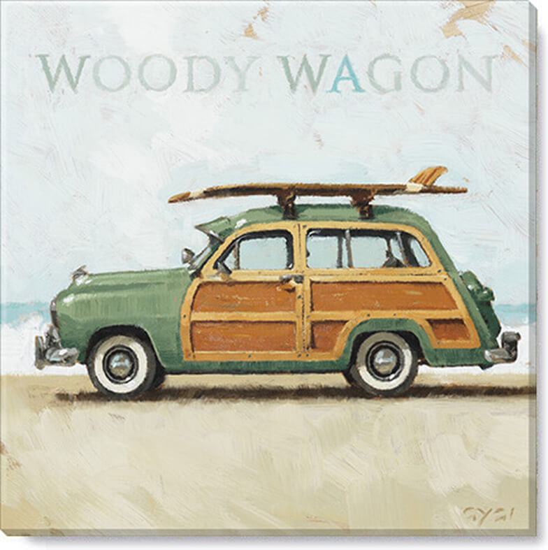 Woody Wagon Giclee Wall Art   