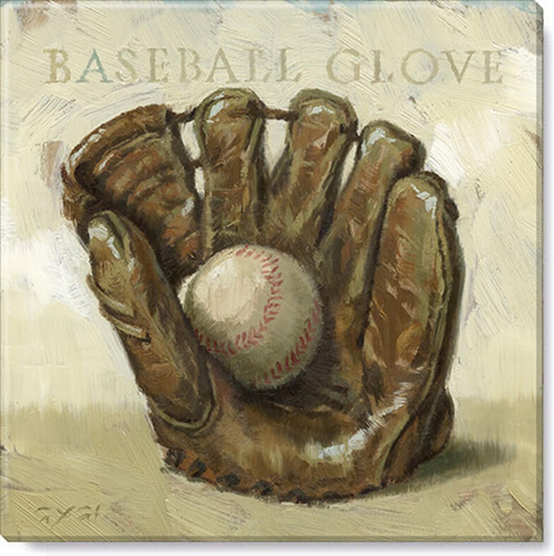 Baseball Glove Giclee Wall Art