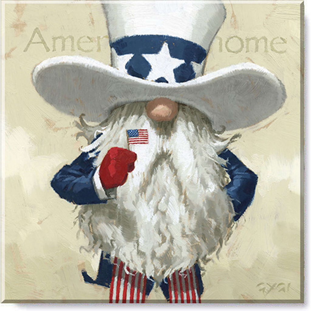 Uncle Sam Gnome Giclee Art    