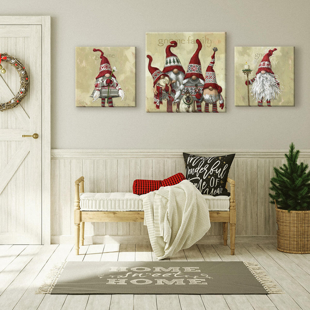 Gnome Family Giclee Wall Art  