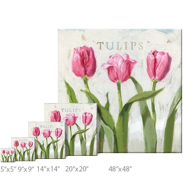Tulip Trio Giclee Wall Art    