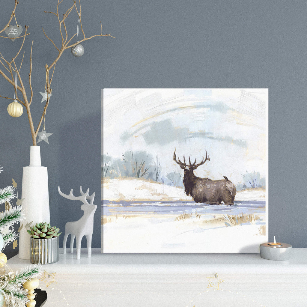 Winter Elk Wall Art           