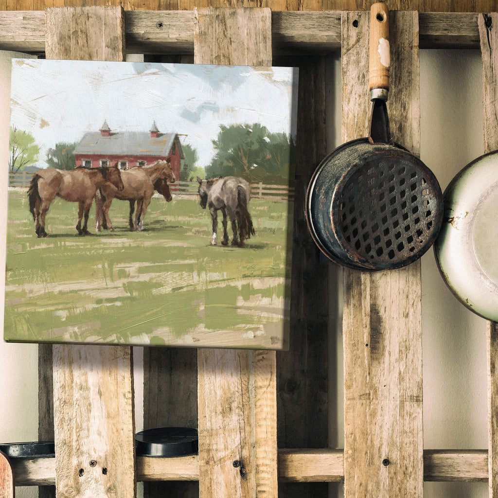 Horse And Barn Wall Art       