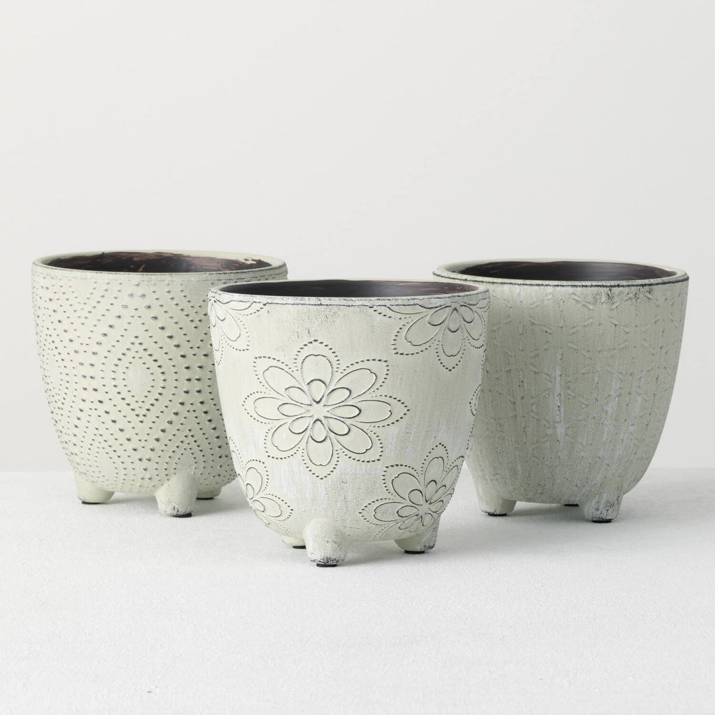 Decorative Ceramic Planter Set