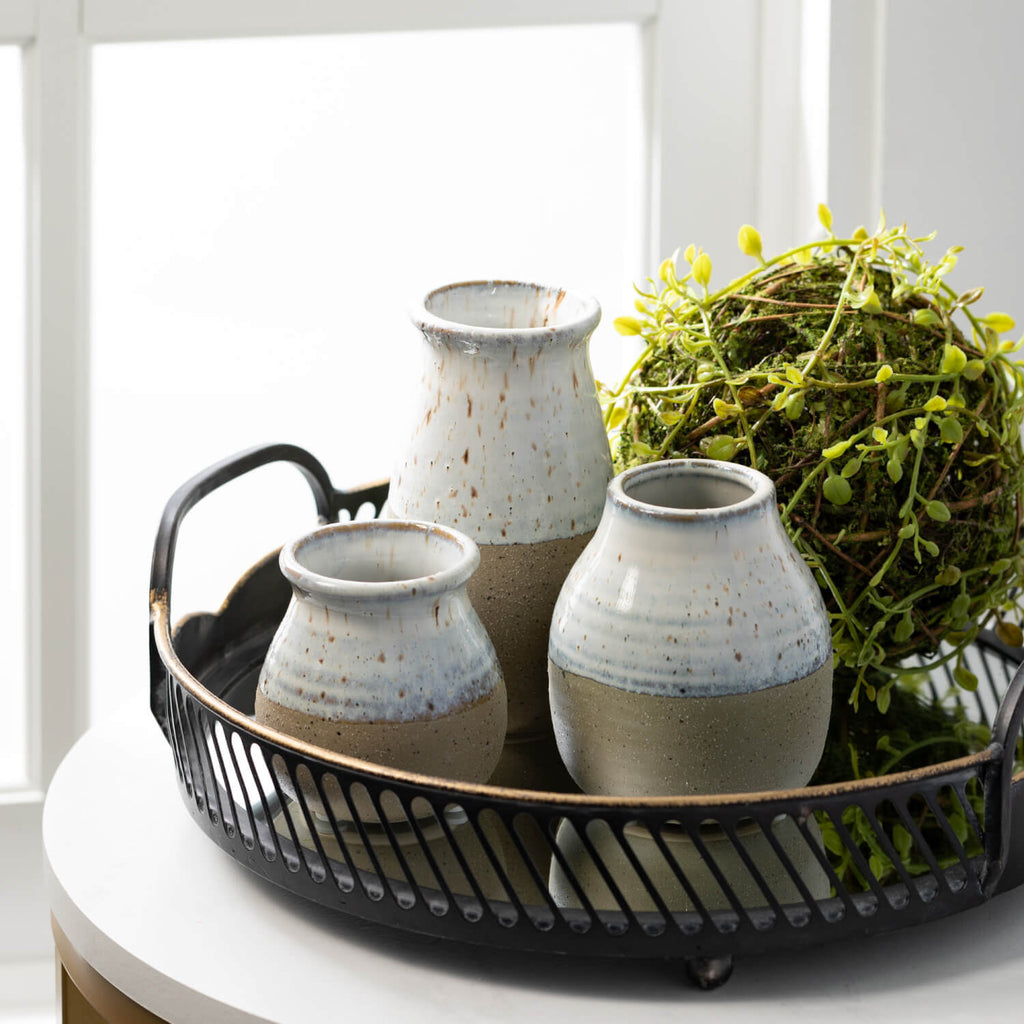 Two-Toned Vase Set Of 3       