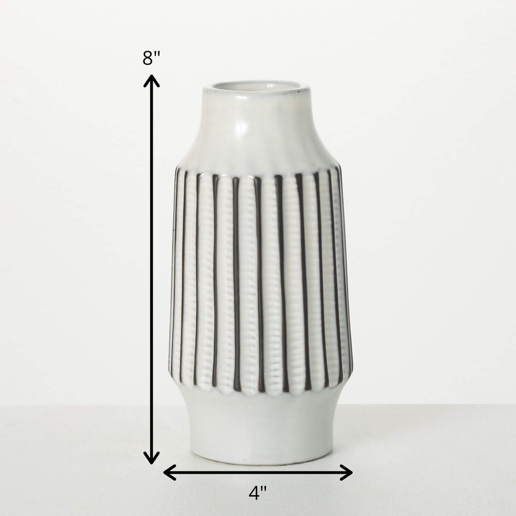 Textured Tall Modern Vase     