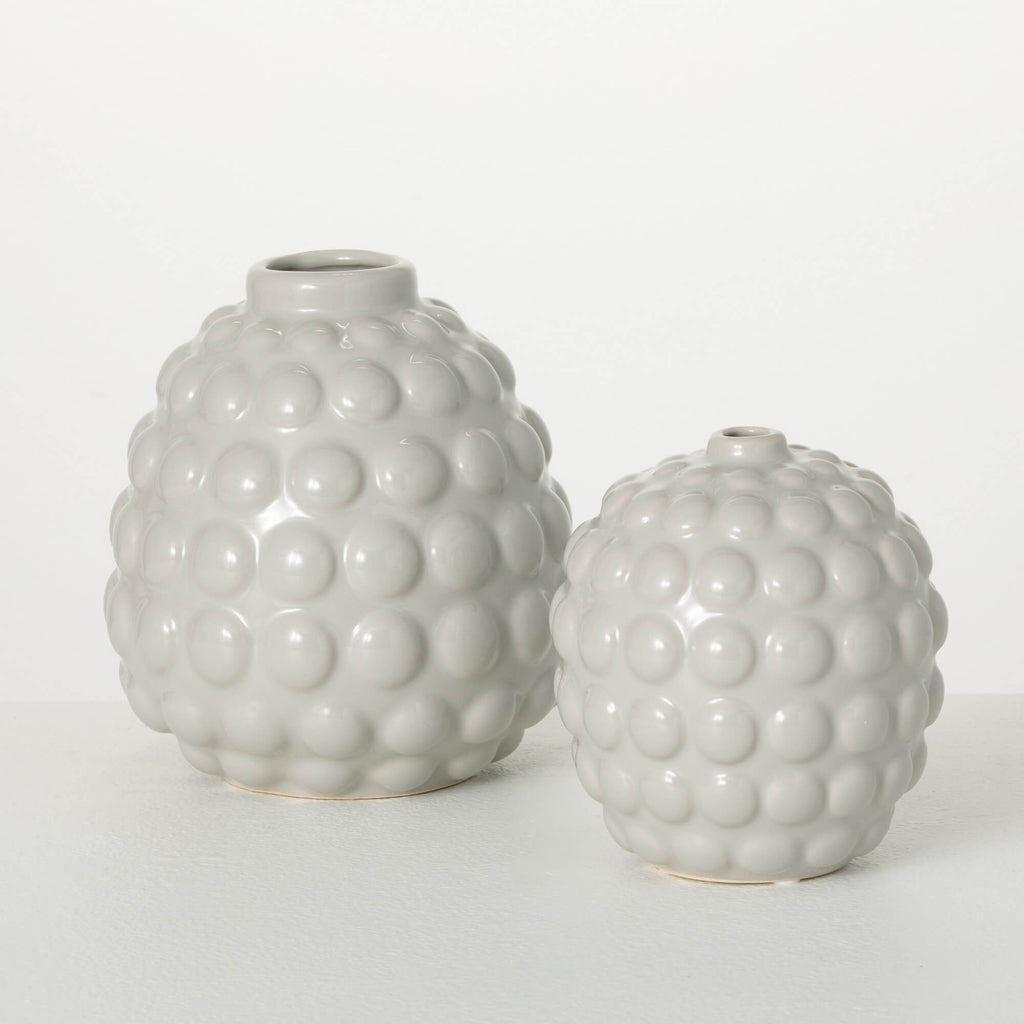 Ceramic Bubble Ellipse Vases  