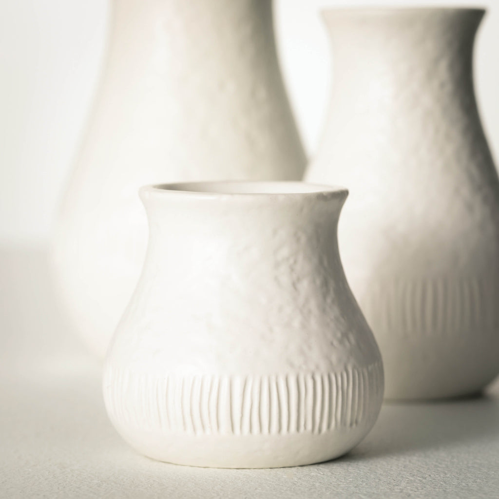 Chiffon Stone Vase Set Of 3   