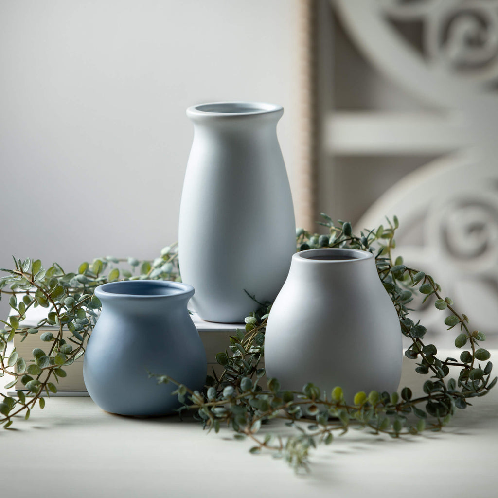 Modern Matte Pastel Vase Set 3