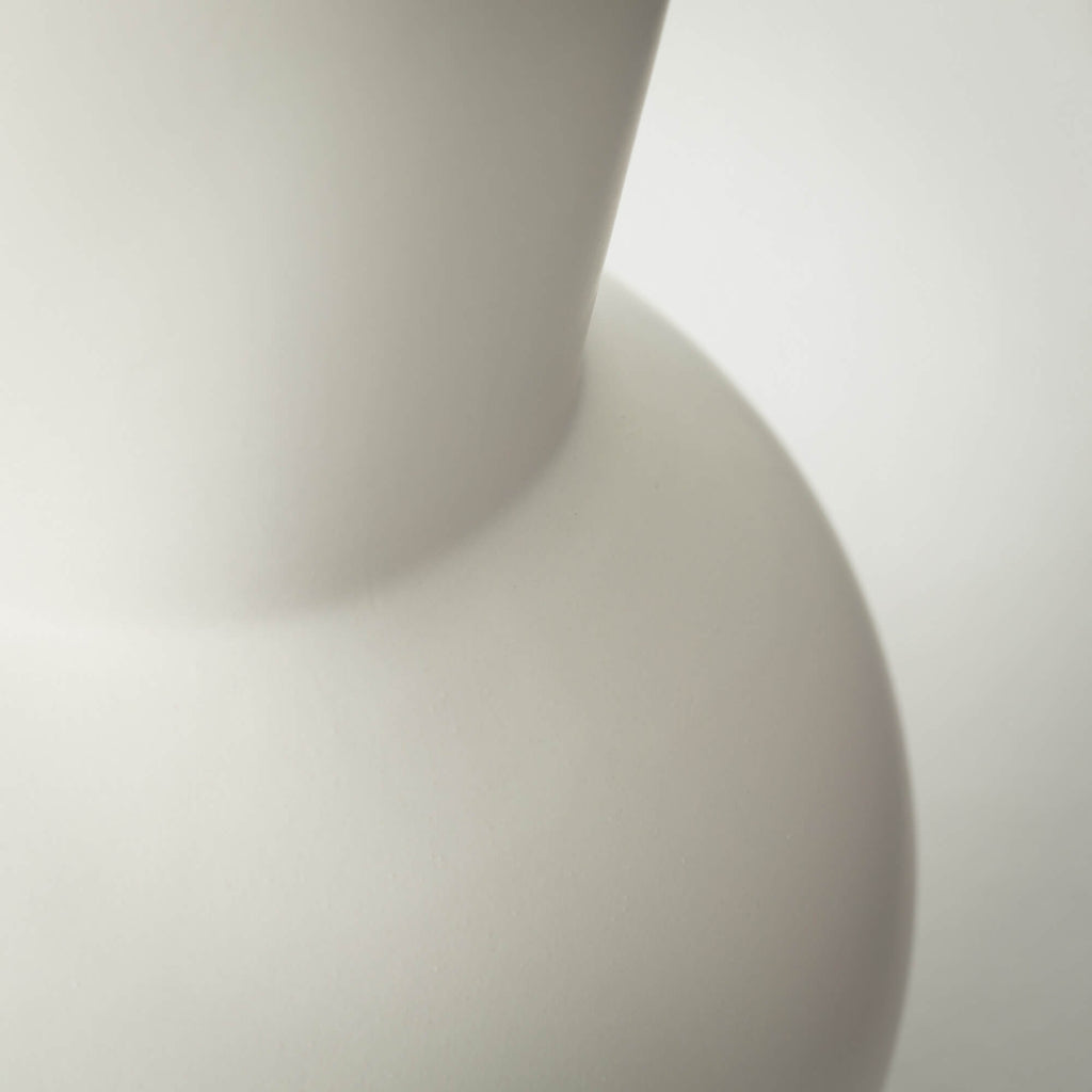 Modern Matte White Gourd Vase 