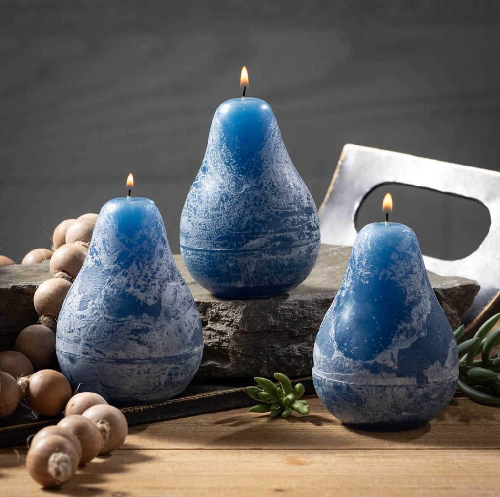 Blue Timber Pear Candle       