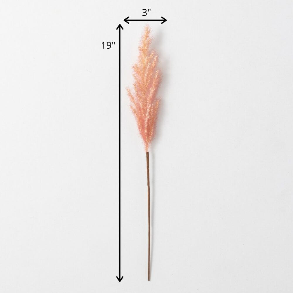 Faux Dried Salmon-Peach Plume 