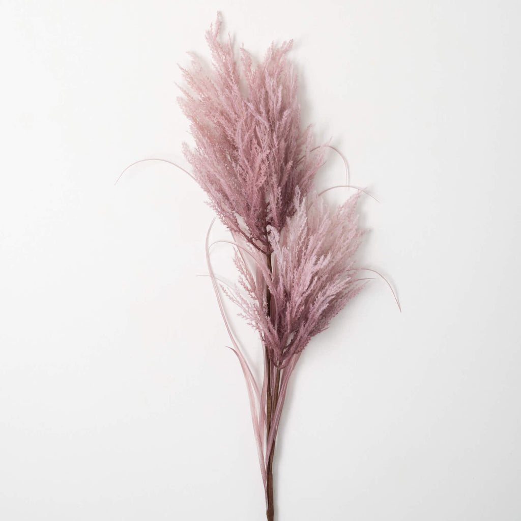 Faux Dried Purple Reed Stem   