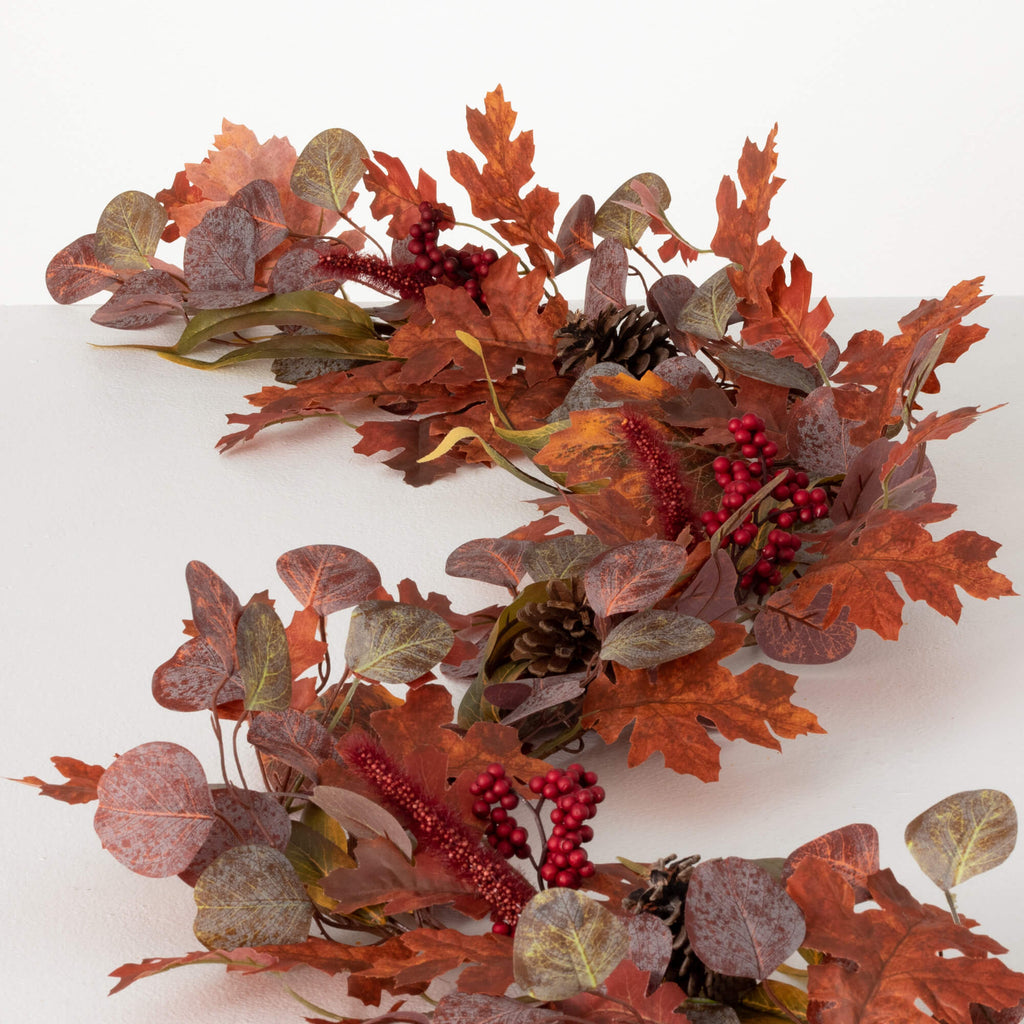 Leaf And Pinecone Garland     