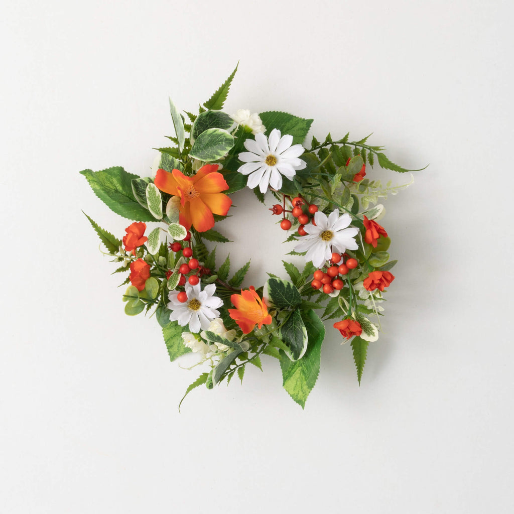 Tangerine Cream Mini Wreath   