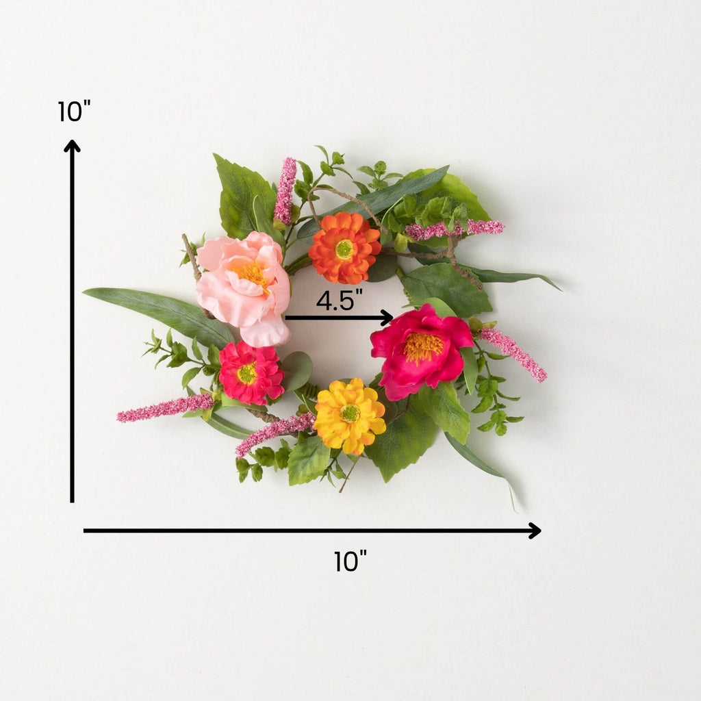 Vibrant Floral Mini Wreath    