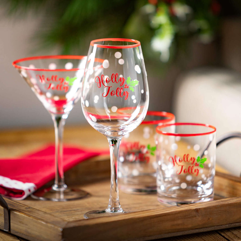 Holly Low Ball Glass Set Of 4 