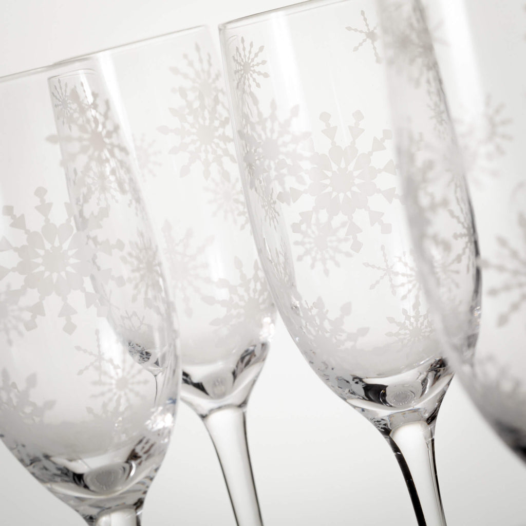Holiday Champagne Flute Set   