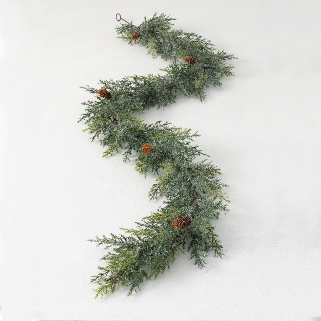 Frosted Arborvitae Garland    