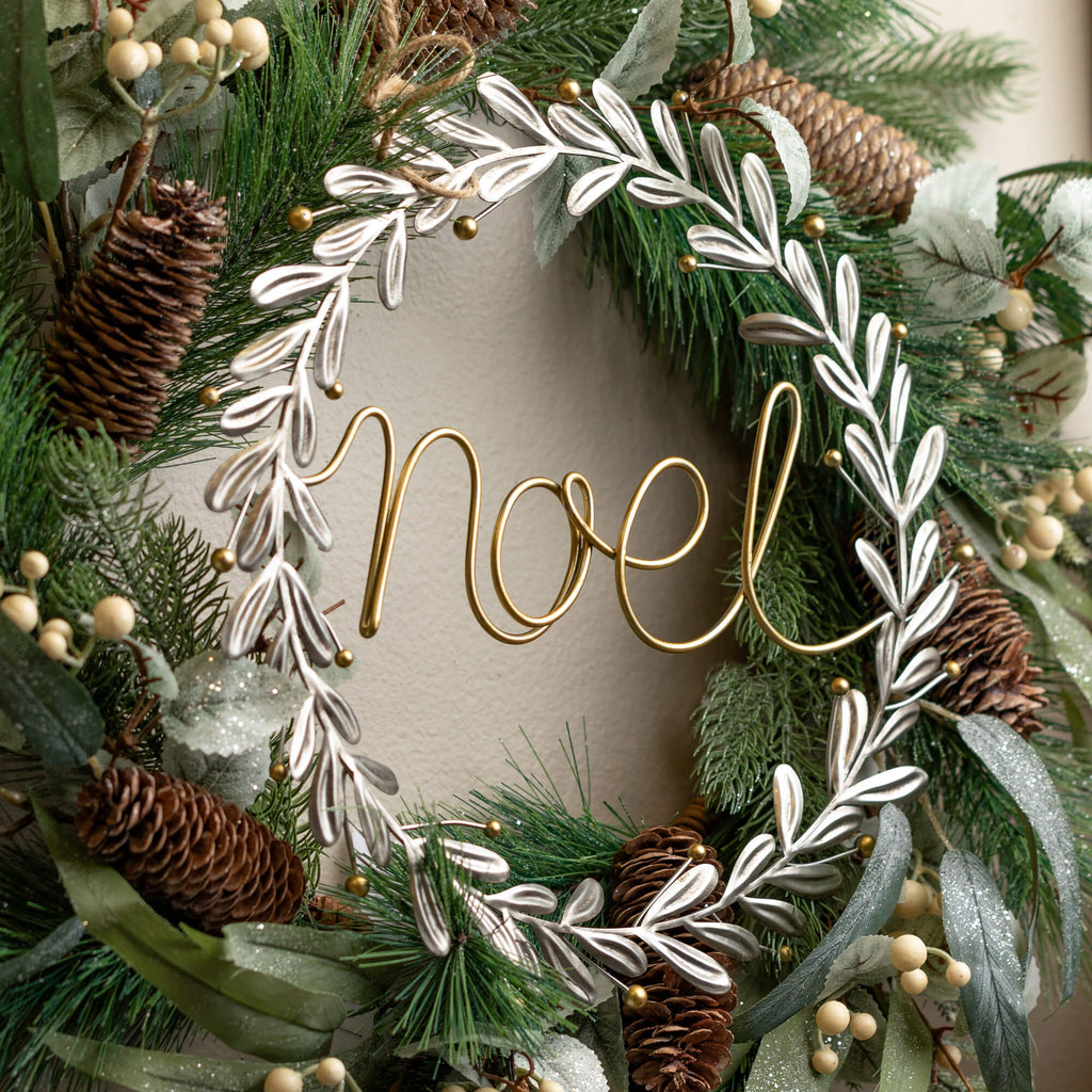 Noel Joy Metal Wreath Decor 2 