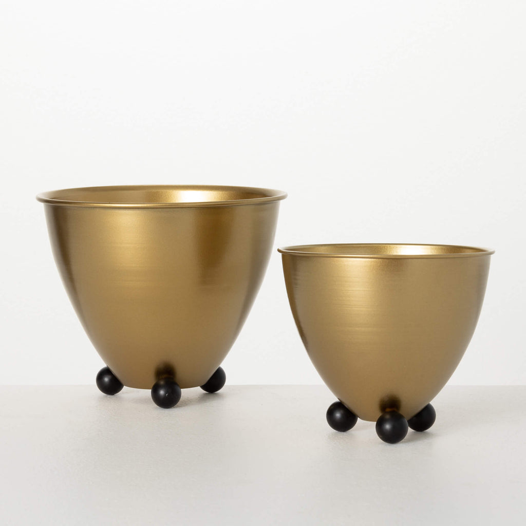 Elegant Gold Footed Containers