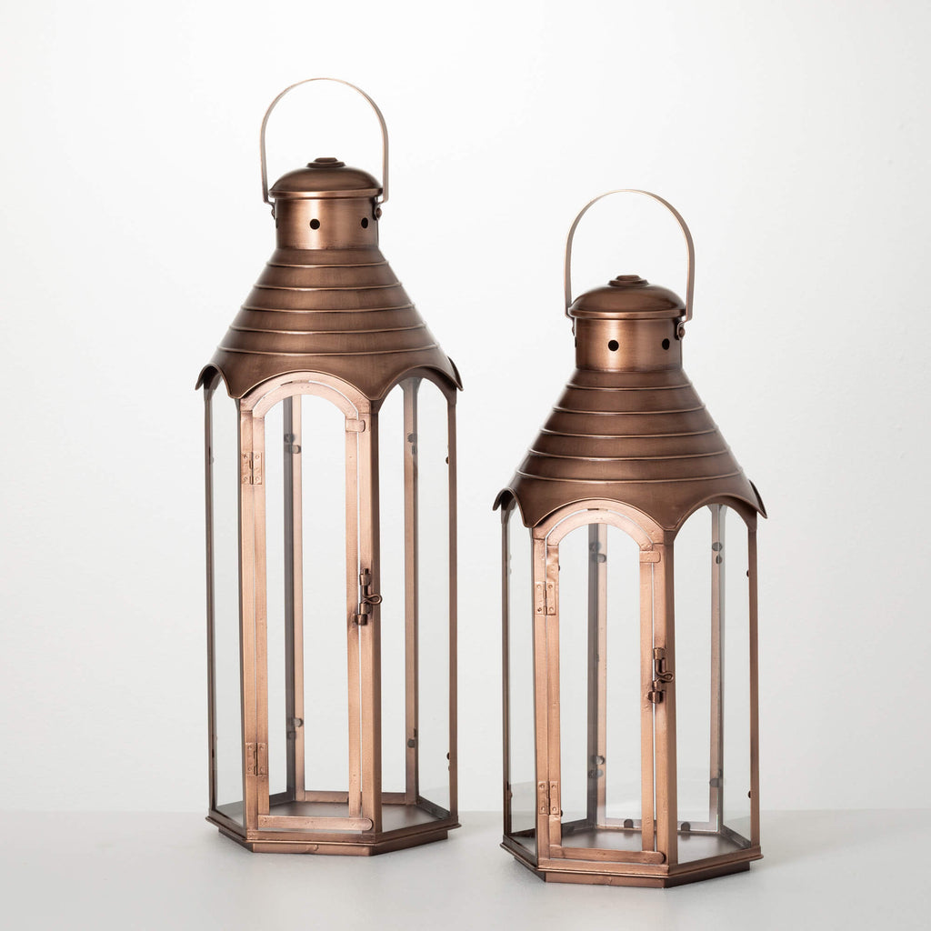 Fancy Copper Outdoor Lanterns 