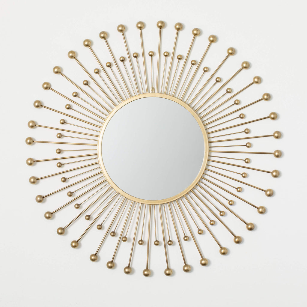 Gold Mid-Century Modern Mirror