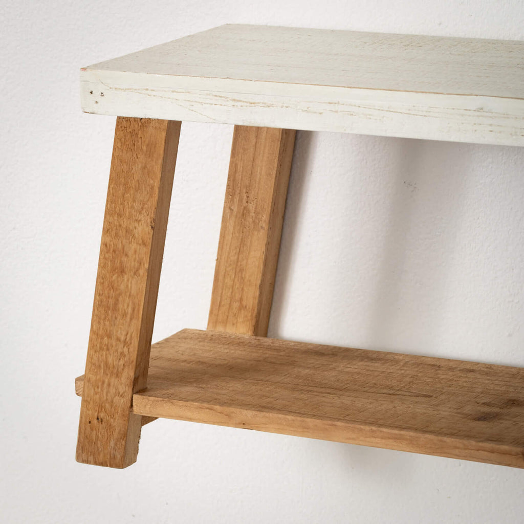 Bench-Seat-Shaped Wall Shelf  