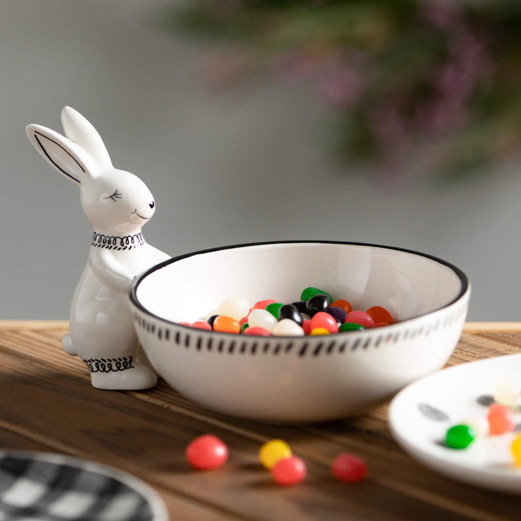 Decorative Bowl With Bunny    