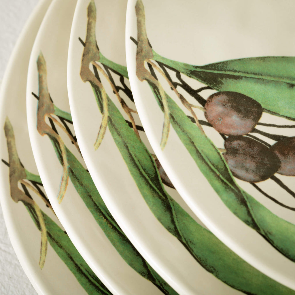 Ceramic Olive Snack Plate Set 