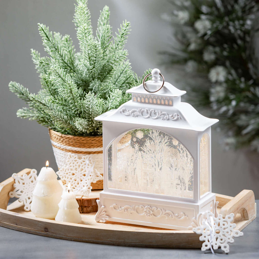 Ceramic Snowflake Ornament Set