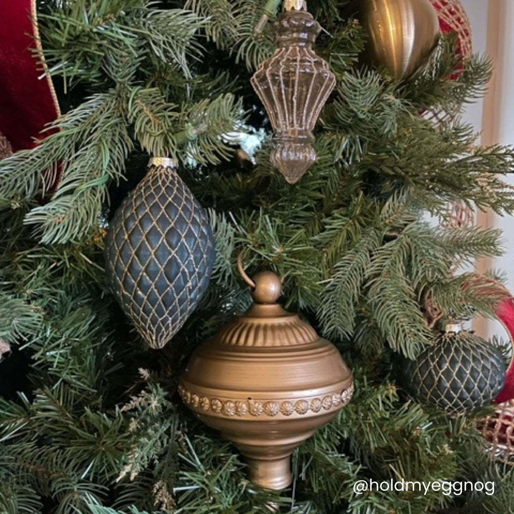 Vintage Gold Finial Ornaments 
