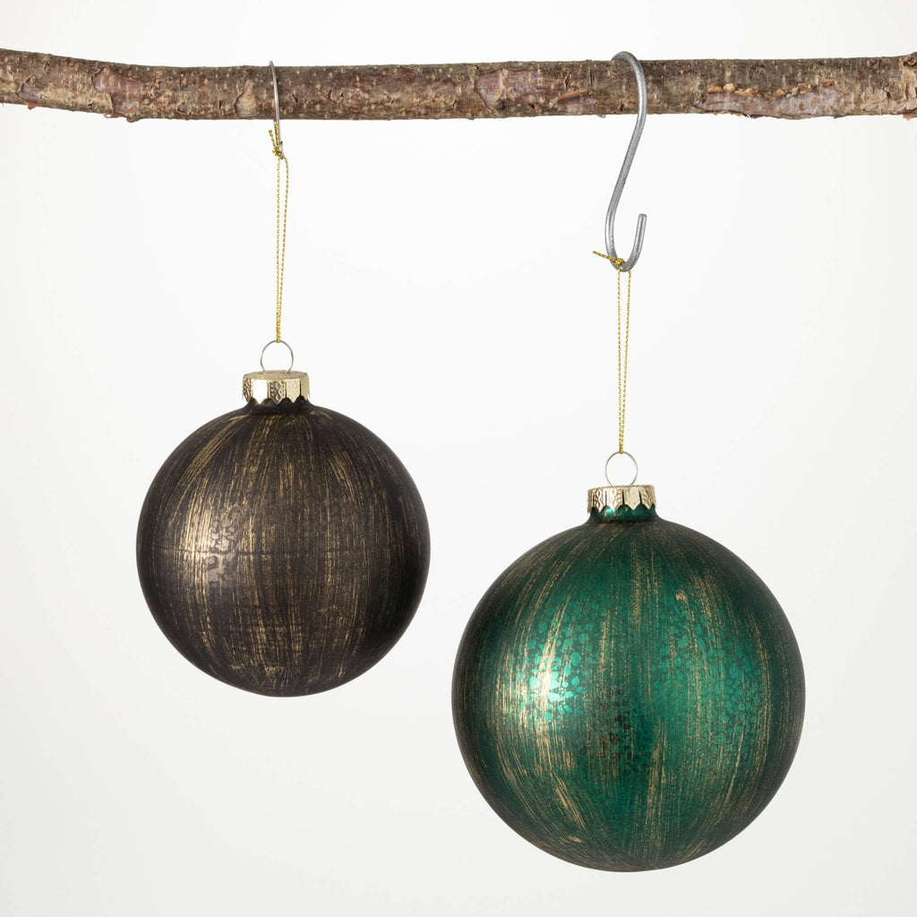 Mercury Ball Ornament Set Of 2