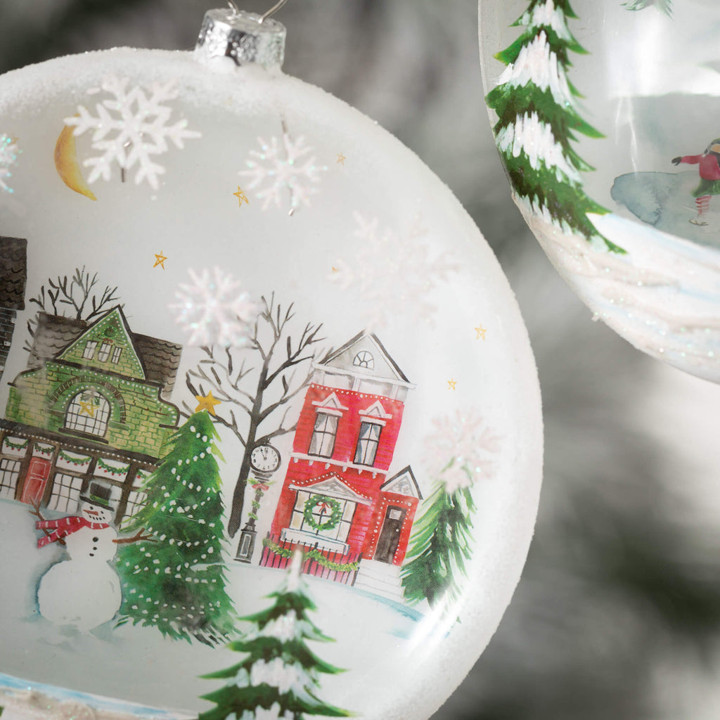 Winter Village Disc Ornaments 