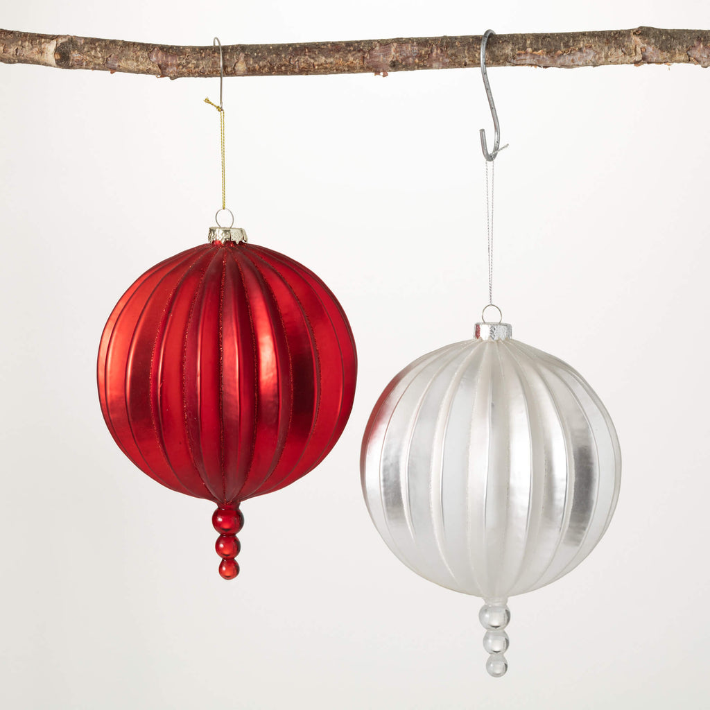 Shimmer Glass Ball Ornaments 2