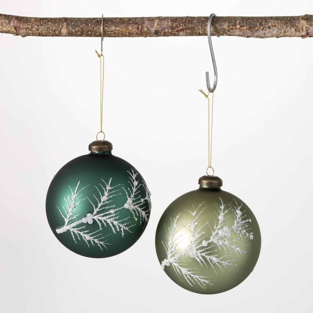 Berry Ball Ornament Set Of 2  