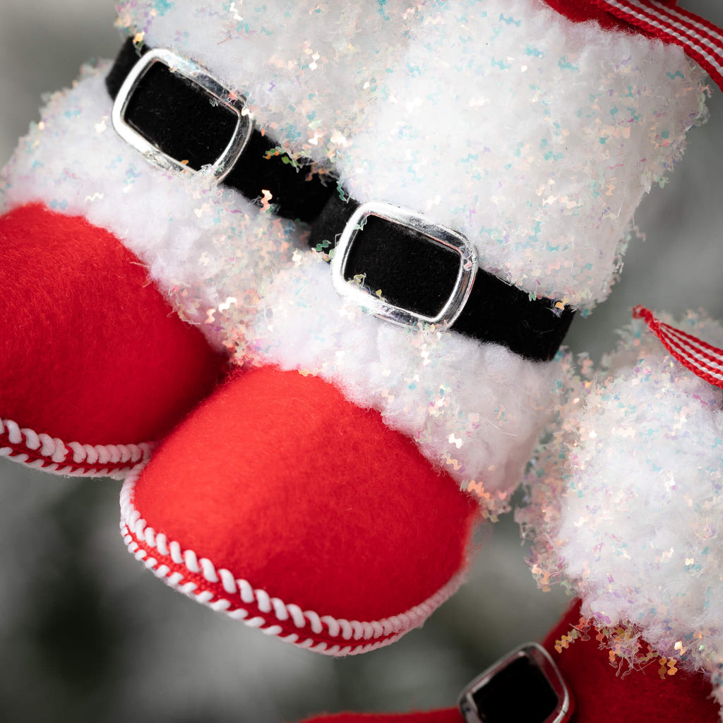 Santa'S Boots Ornament Set    