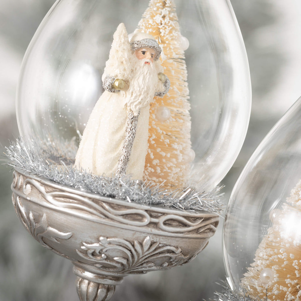 Snowman And Santa Ornament Set