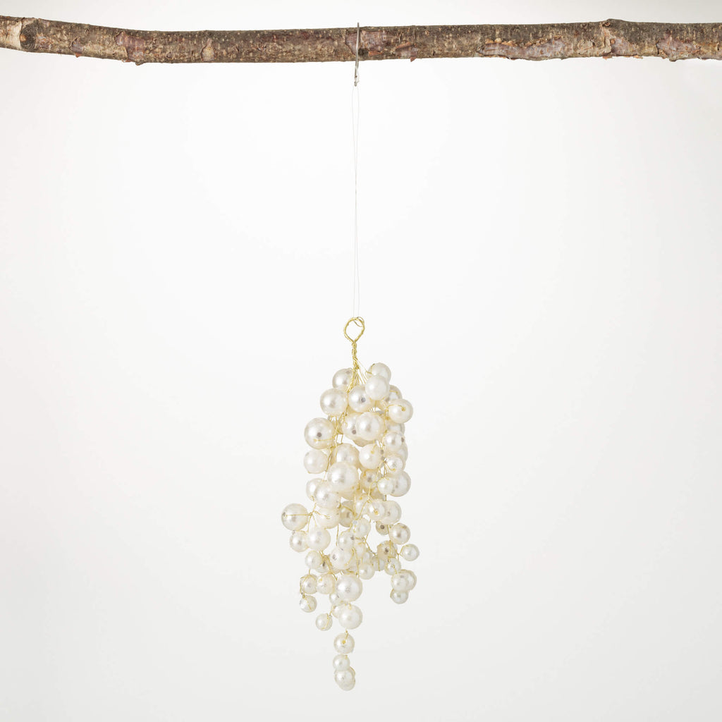 Pearl Cluster Drop Ornament   