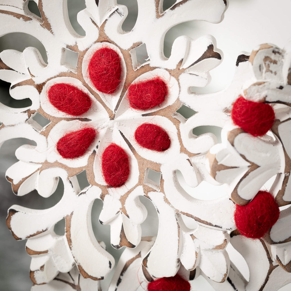Snowflake Ornament Set Of 3   