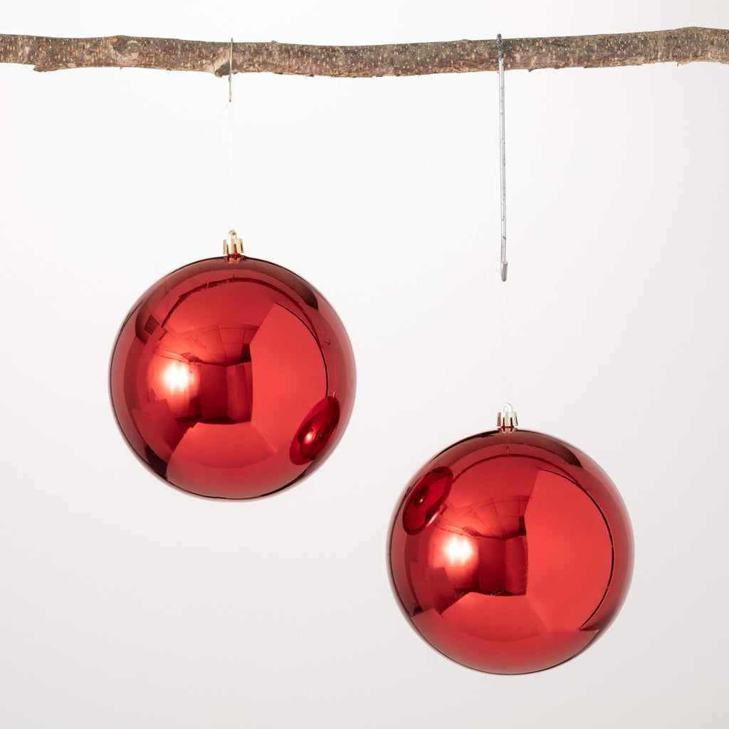 Shatterproof Red Ornament Set 