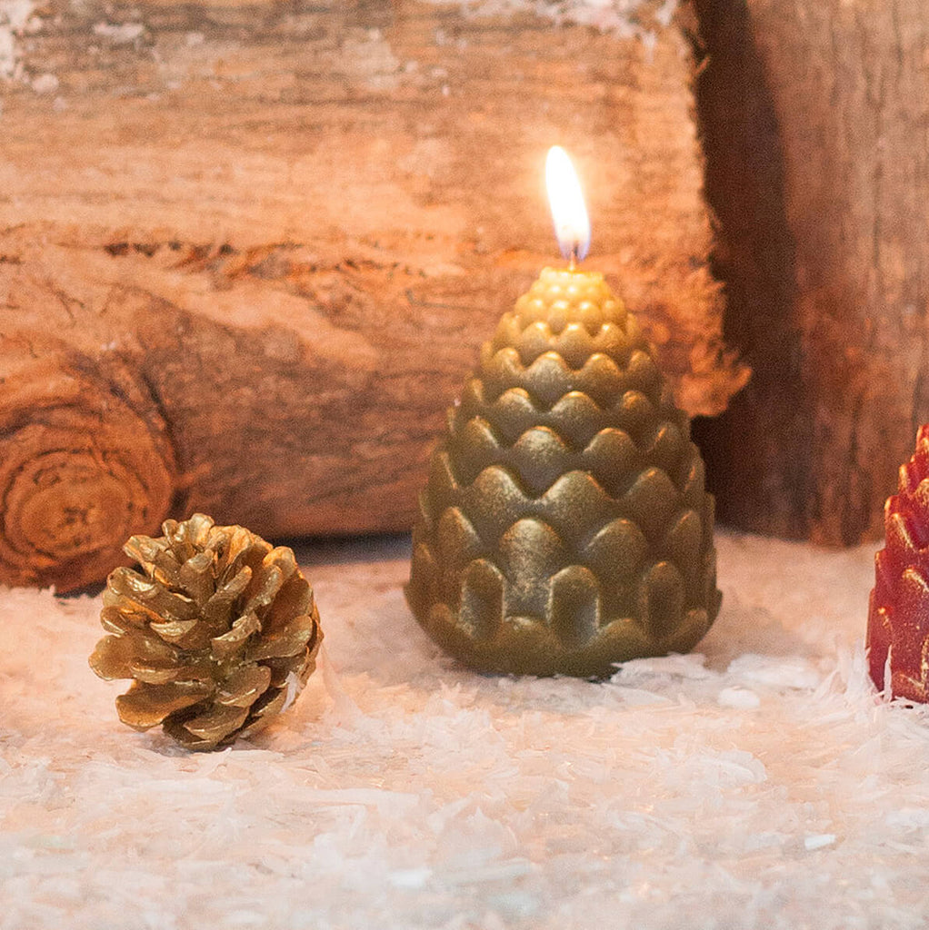 Scented Moss Pinecone Candle  
